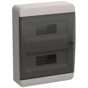 Корпус ЩРН-П-24 TEKFOR IP41 черн. прозр. дверь пластик. IEK TF5-KP12-N-24-41-K01-K03