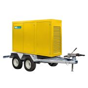 Дизельный генератор MitsuDiesel МД АД-20С-Т400-1РПМ29 (MDA-N 30 4L) в погодозащитном кожухе на прицепе