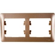 Рамка 2-м Glossa горизонт. титан SE GSL000402