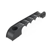 Держатель труб d20мм для прямого монтажа односторон. на 5 мест черн. (уп.20шт) Промрукав PR13.03283