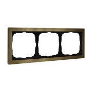 Рамка 3-м ArtGallery Pure метал. латунь SE GAL312203