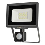 Прожектор светодиодный PFL-C3 SENSOR 20Вт 6500К IP65 ДО закален. прозр. стекло датчик движения инфракрасный Pro JazzWay 5026926A