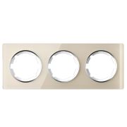 Рамка 3-м Garda горизонт. стеклянная беж. 2E52301301 OneKeyElectro 2234931
